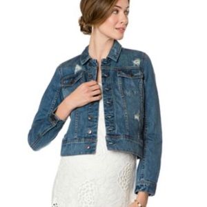 A Pea In The Pod Maternity Denim Cropped Jacket